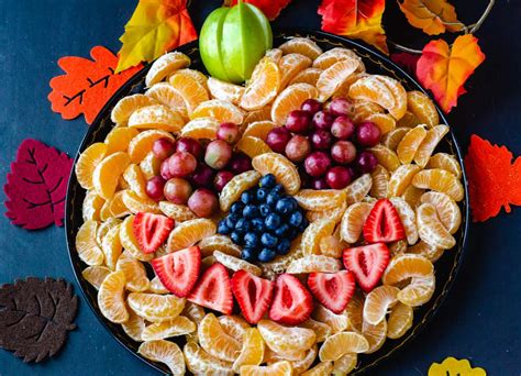 Pumpkin Fruit Tray A Festive Halloween Platter Keeping The Peas