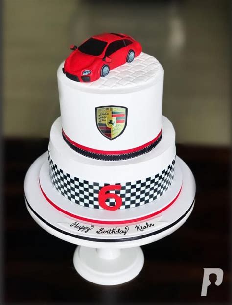 Porsche Car Theme Cake Cars Theme Cake Cars Birthday Cake Cars Cake
