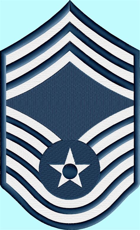 Air Force Chief Master Sergeant Logo CMSG Size Pack Machine Embroidery Design Digital Art