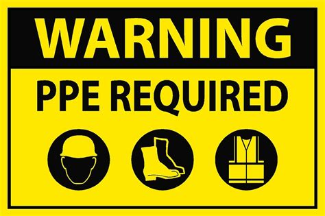 Signage is the design or use of signs and symbols to communicate a message. PPE Required Sign 3 - SafetyKore.com