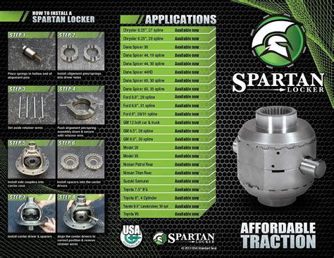 Spartan Locker For Dana 44 Differential With 30 Spline Axles Includes