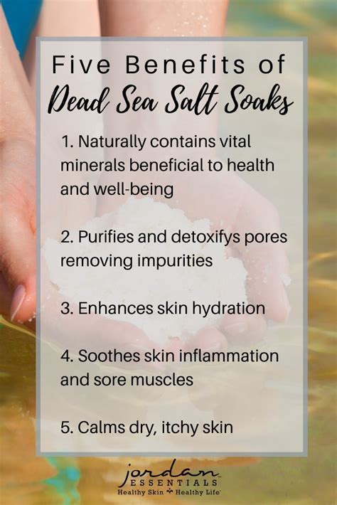 dead sea salt benefits in 2020 jordan essentials healthy cosmetics sea salt benefits