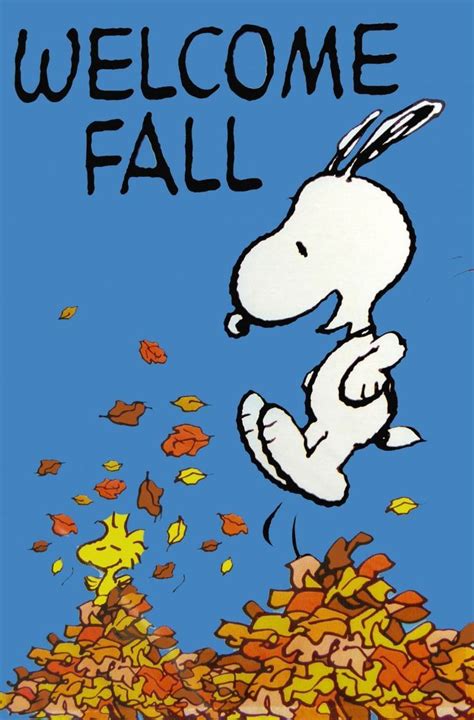 Welcome Fall Snoopy Pictures, Photos, and Images for Facebook, Tumblr, Pinterest, and Twitter