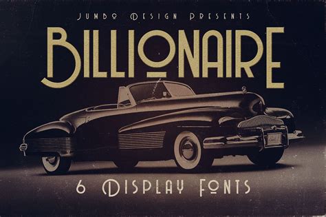 How to become a billionaire by age 40. Billionaire Display Font - Befonts.com