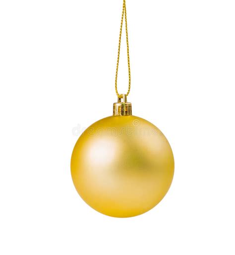 Golden Christmas Ball For Ornamental Christmas Stock Photo Image Of