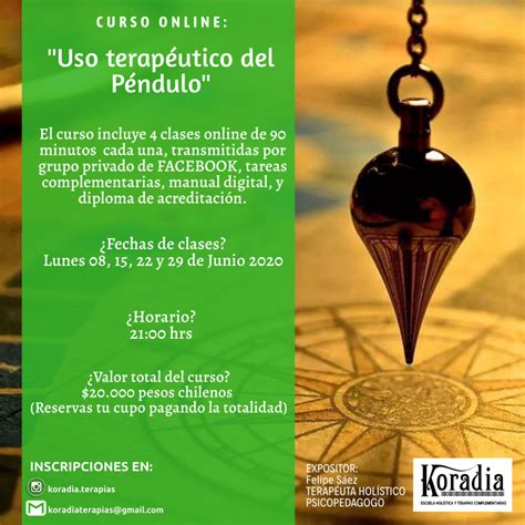 Curso Online Uso Terapéutico Del Péndulo Terapeutas De Chile