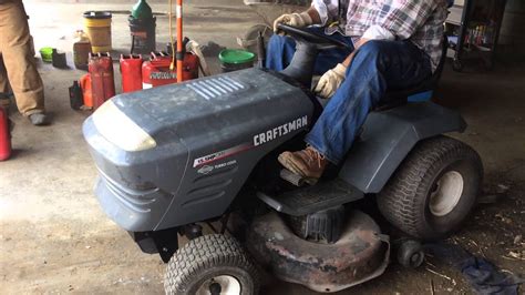 Sears Craftsman Riding Lawnmower With 42 Inch Deck Youtube