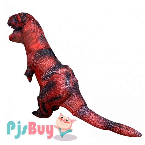 Blow Up Costume Inflatable Red T Rex Dinosaur Costumes Halloween Funny