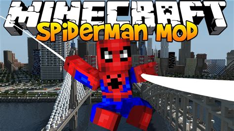 Minecraft The Amazing Spiderman Climb Walls Shoot Webs Mod