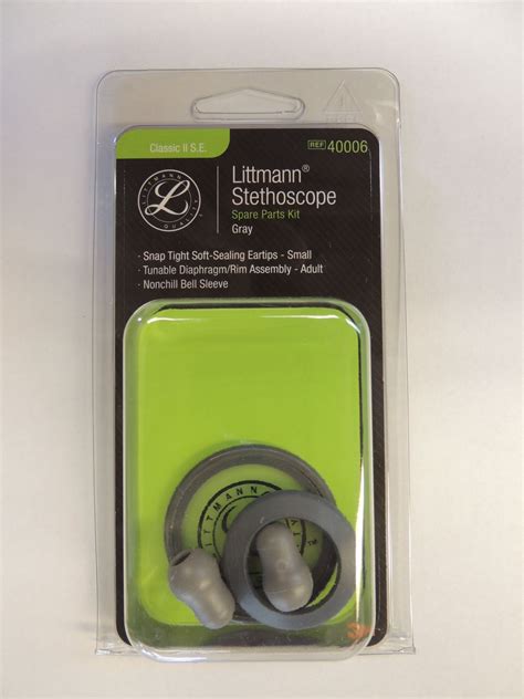 40006 3m Littmann Stethoscope Spare Parts Kit Classic Ii Se Gray