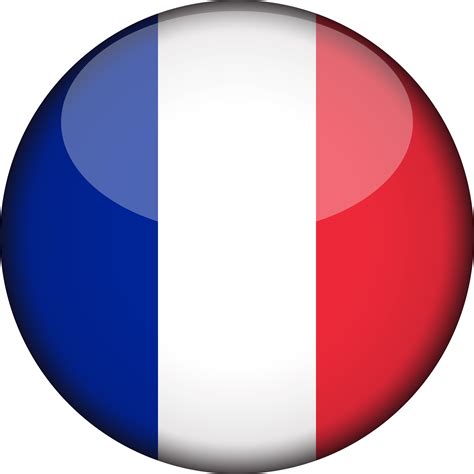 Download Hd France Flag 3d Round Xl France Flag Icon Png Transparent