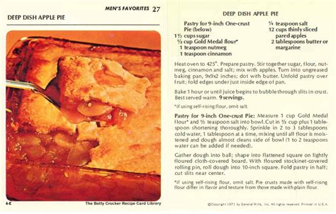 Originally found this recipe in a betty crocker recipes card box i found at a yard sale. Food Recipe: Apple Pie Recipe From Scratch Betty Crocker