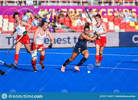 Players Of The Canadian Field Hockey Team At The Fih Hockey Women S