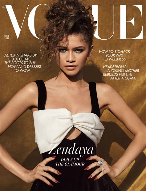 Zendaya Vogue Uk October 2021 • Celebmafia