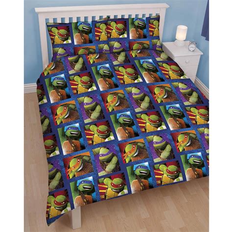 Official Teenage Mutant Ninja Turtles Dudes Double Duvet Cover Bedding