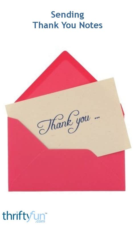 Sending Thank You Notes Thriftyfun