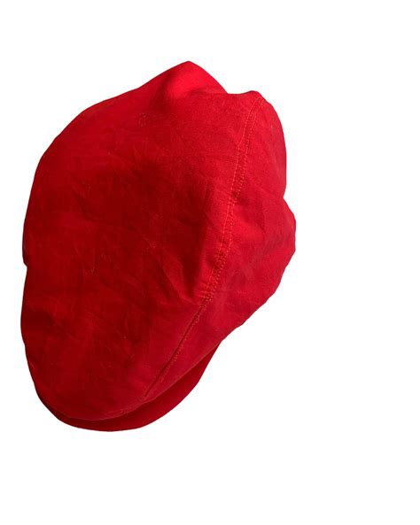 Red Flat Cap Red Newsboy Hat Birthday Boy Red Hat Man Red Etsy