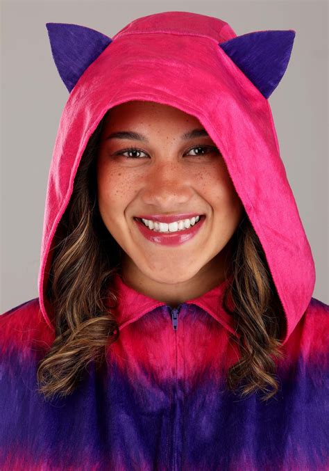 Adult Plus Size Cheshire Cat Onesie Costume Alice In Wonderland Costumes