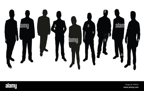 Silhouette Men Gang Walking Cut Out Stock Images And Pictures Alamy