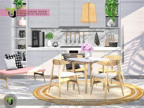 Avis Dining Room By Nynaevedesign At Tsr Sims 4 Updates