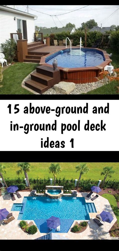 An above ground pool deck is typically affordable, accommodating most budgets, depending on the type you choose. 40 Above-Ground and In-Ground Pool Deck Ideas #INGROUND # ...