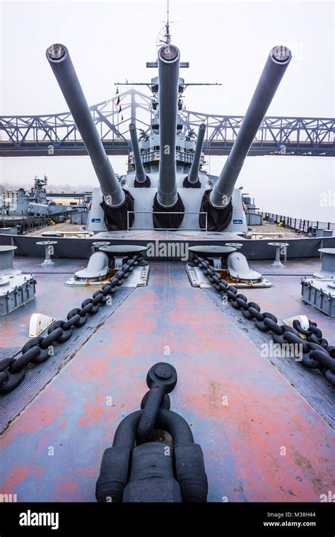 Battleship Cove Fall River Massachusetts Usa Stock Photo Alamy
