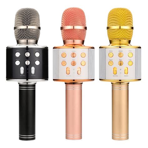 Handheld Ktv Ws 858 Wireless Karaoke Microphone With Hifi Speaker