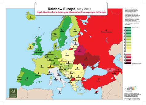 Rainbow Europe Map And Index 2021 Ilga Europe