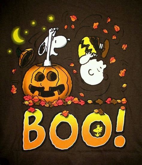 Download Charlie Brown And Snoopy Halloween Art Wallpaper Wallpapers Com
