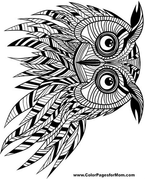 Starfish zentangle coloring page printable. Free Printable Adult Coloring Pages - Owl Coloring Pages