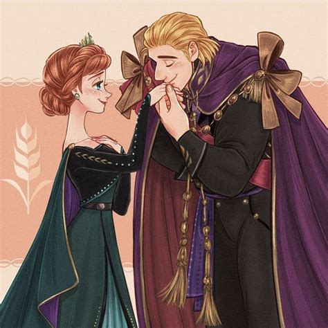 King Kristoff Kissed Queen Annas Hand Of Their Romantic Moment Of