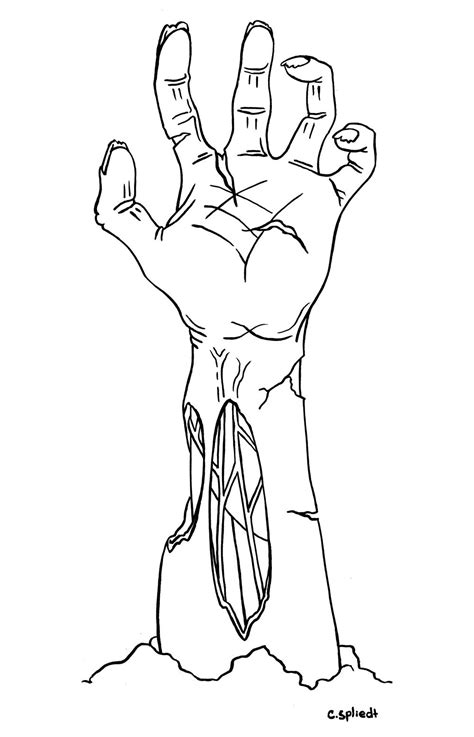 Zombie Hand Zombie Drawings How To Draw Hands