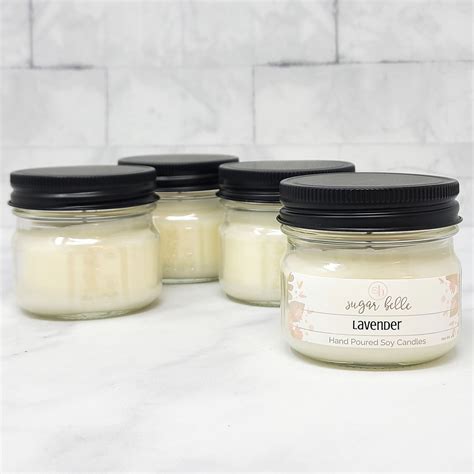 Lavender Scented Soy Candles Mason Jars Sugar Belle Candles