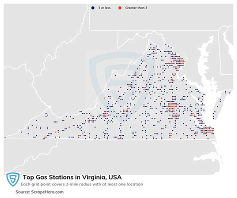 List Of All Top Gas Stations Locations In Virginia Usa Scrapehero