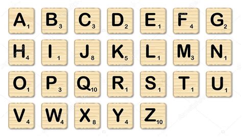 Thye Scrabble Alphabet Stock Vector Image By ©bigalbaloo 87434882