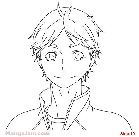 Anime coloring pages haikyuu tendou. Pin on Волейбол