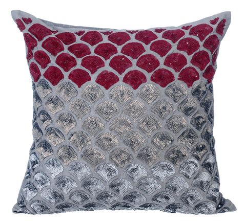 Decorative throw pillow covers are your best friends when you want to accent your home. Decorative Gray Euro Sham Cover 24x24 / | Etsy | Silk ...