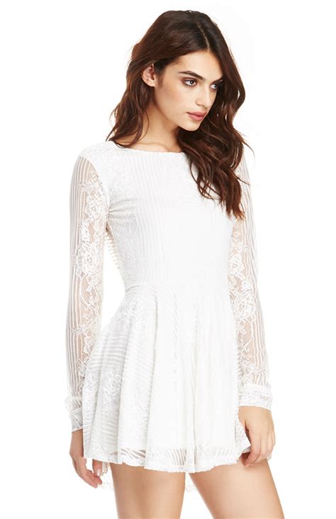 For Love And Lemons Lolo Lace Dress In White Dailylook