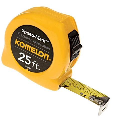 Read Measuring Tape Komelon Tape Measure 25ft With Belt Clip To