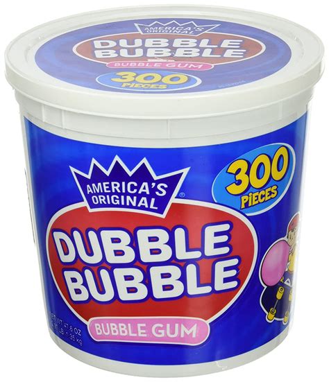 Americas Original Dubble Bubble Bubble Gum 47.6 Ounce Value Tub 300 ...