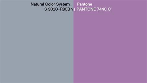 Natural Color System S 3010 R80b Vs Pantone 7440 C Side By Side Comparison
