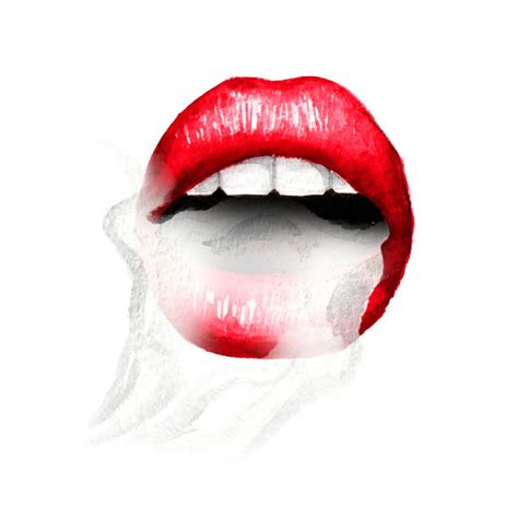 20 Drawing Of The Smoking Red Lips Stock Illustrations Royalty Free Vector Graphics And Clip Art