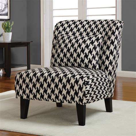 Black And White Accent Chair 
