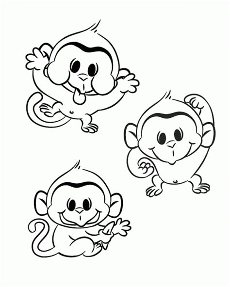 Get This Cute Monkey Coloring Pages 30769