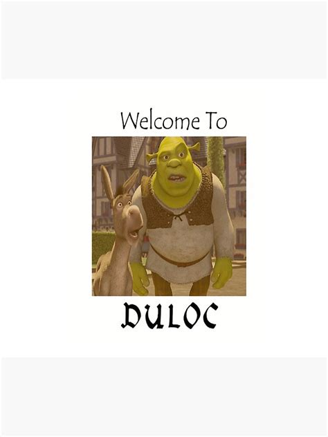 Shrek Welcome To Duloc Canvas Print By Tyweb Redbubble