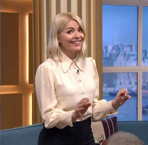 holly x cc in 2021 women white blouse holly willoughby style satin shirt