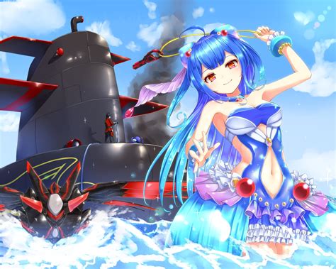 Eyes Water 251253 Long Blue Breasts Character Red Tagme