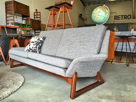 Vintage Danish Deluxe Nagila 3 Seat Lounge With Tasmanian Blackwood