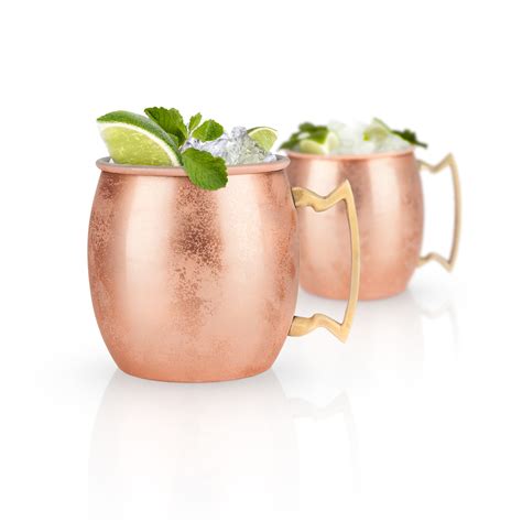 True Moscow Mule Mug Stainless Steel Copper Cups For Moscow Mules Copper Bar Cart Accessories