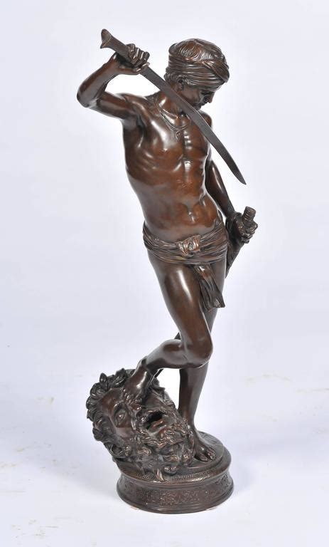 Bronze David Et Goliath Par A Mercie Sur 1stdibs